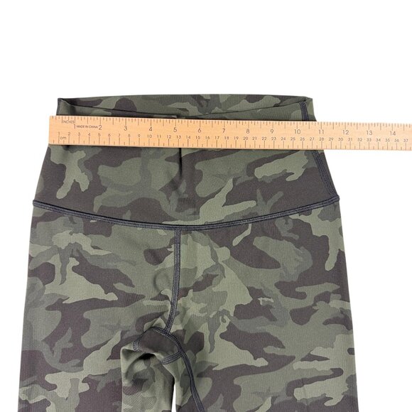 Lululemon Wunder Under 25” Green Camo Luxtreme Size 4 - Picture 8 of 10